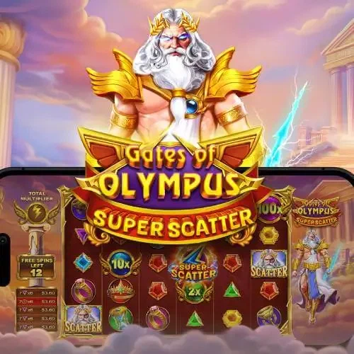 Gates of Olympus Super Scatter game artwork